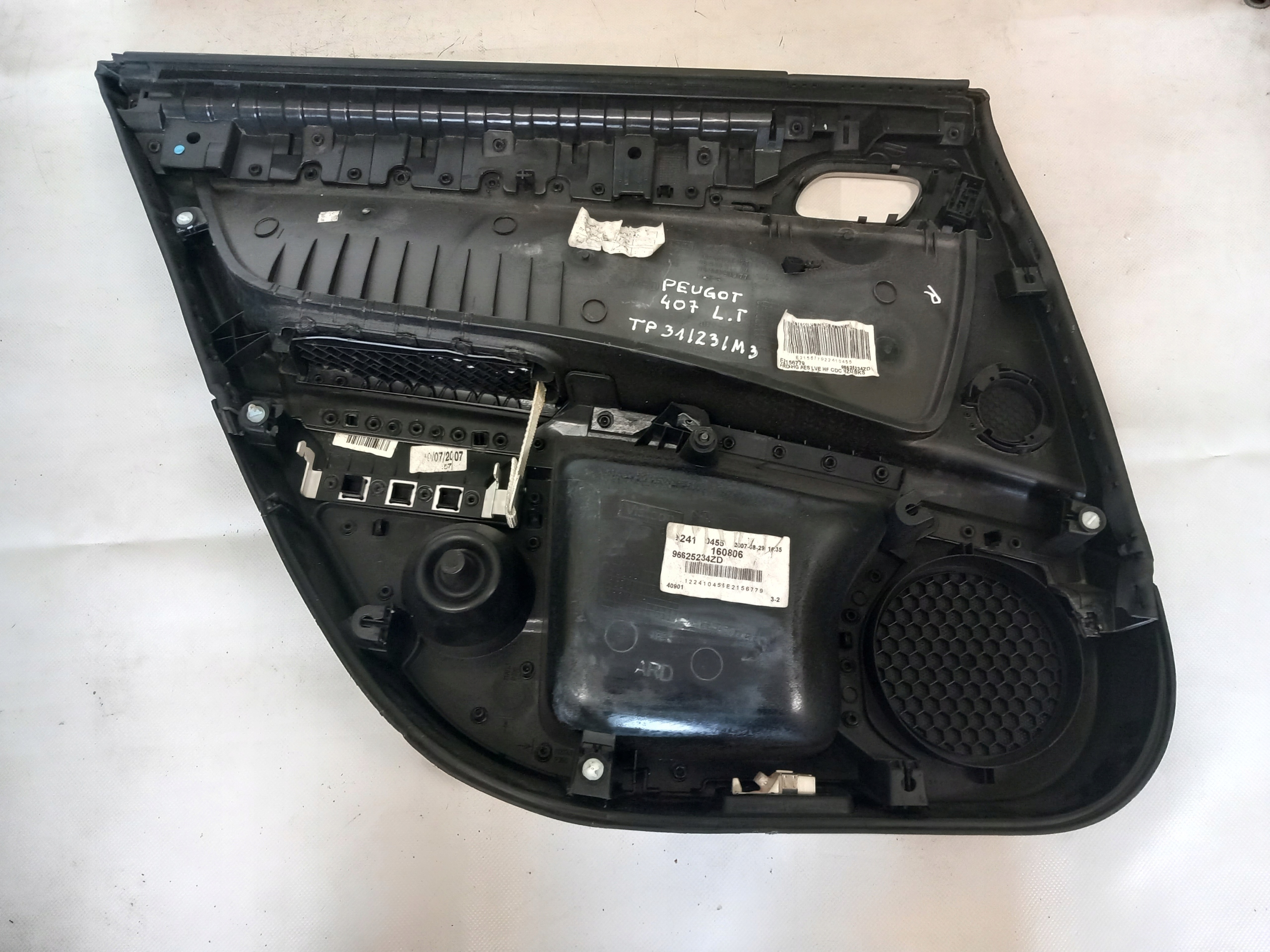 upholstery right rear part side Peugeot 407 leather JBL