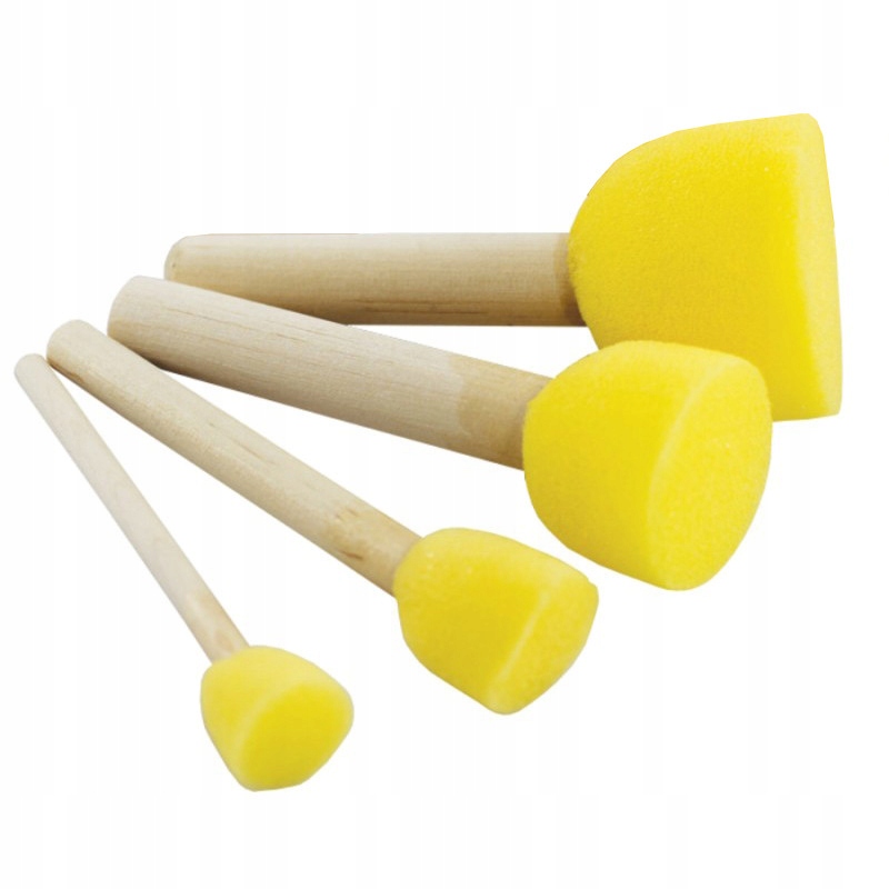 Zestaw pędzli gąbkowych - Pentart - 4 szt.