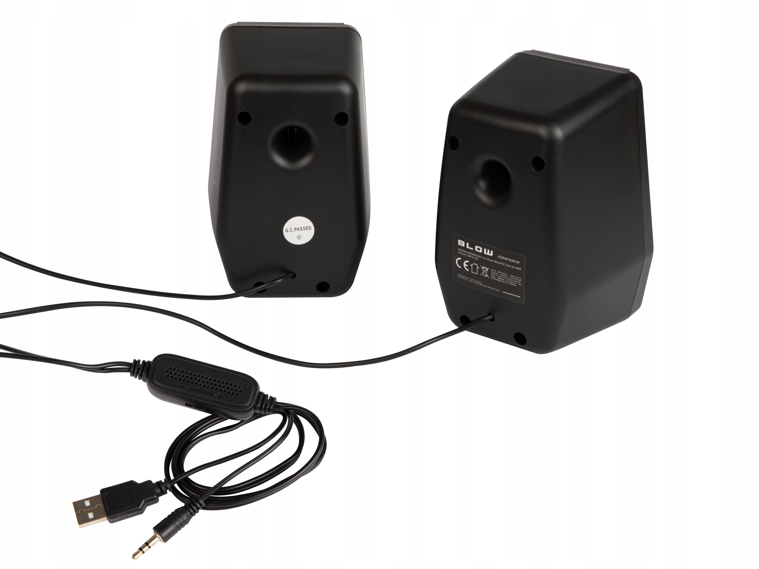 ZESTAW GŁOŚNIKÓW DO LAPTOPA PC BALANCE 2.0 GAMINGOWE LED RGB USB 5V 8W Model BALANCE gamingowe dla graczy