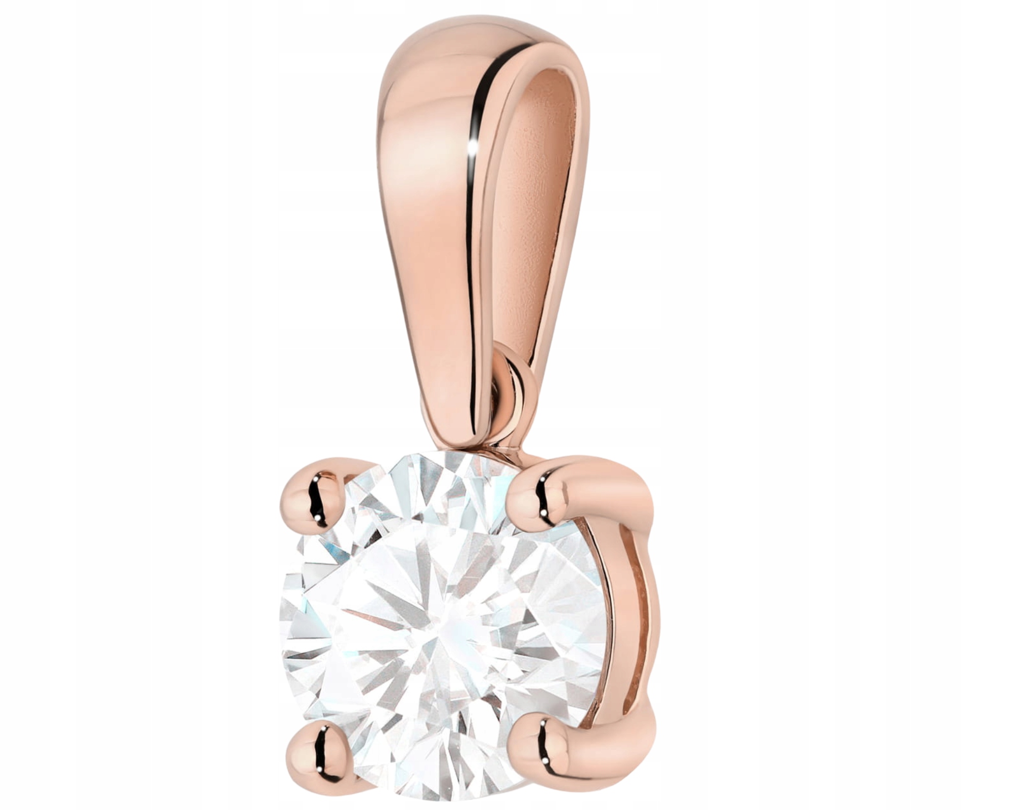 Růžové Zlato Přívěsek S Diamantem 1,00 Ct 585 Luxusní Šperky Dárek