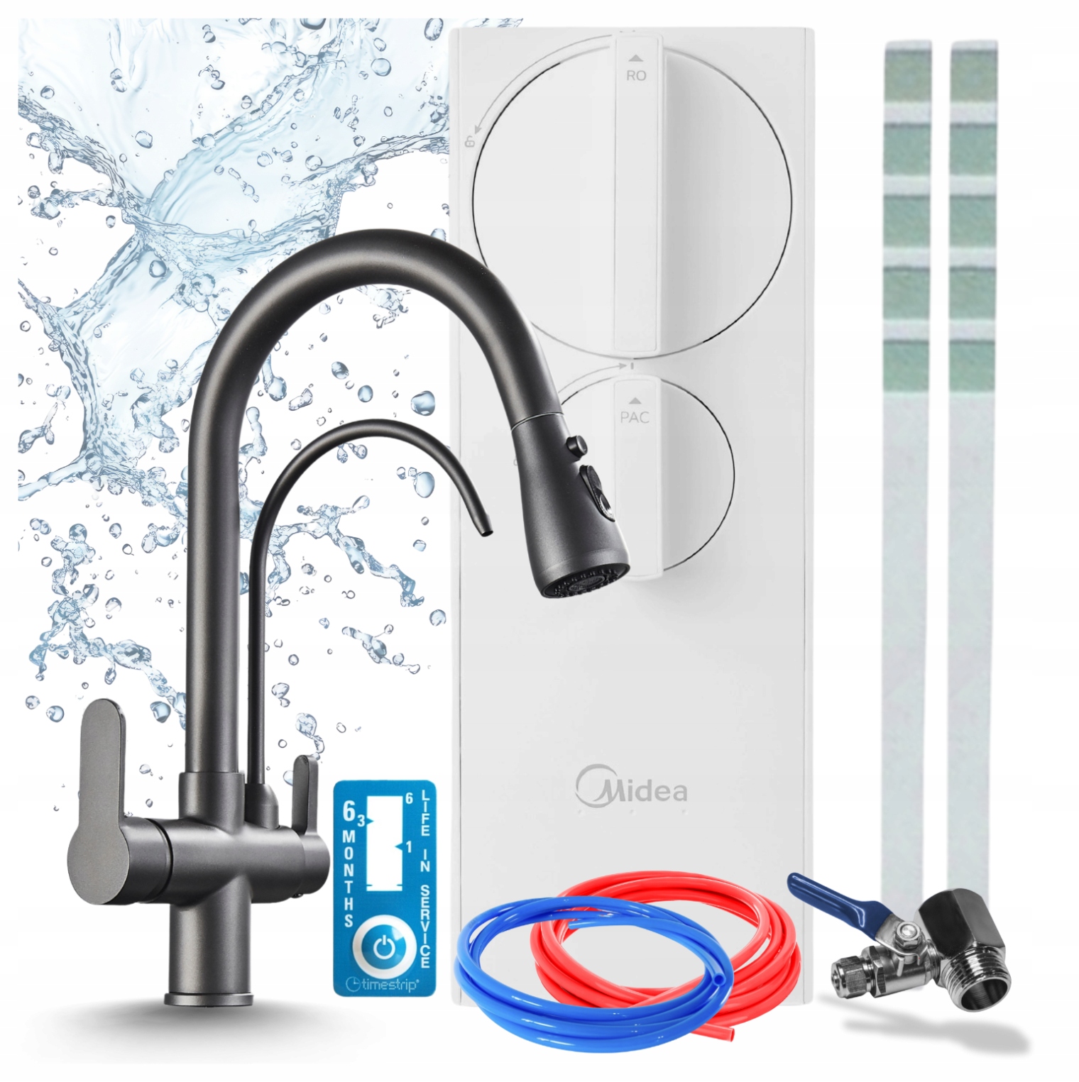Kohútik Na Filter Vody Kuchynský Pzh A Filter Midea RO5 400GPD Reverzná Osmóza