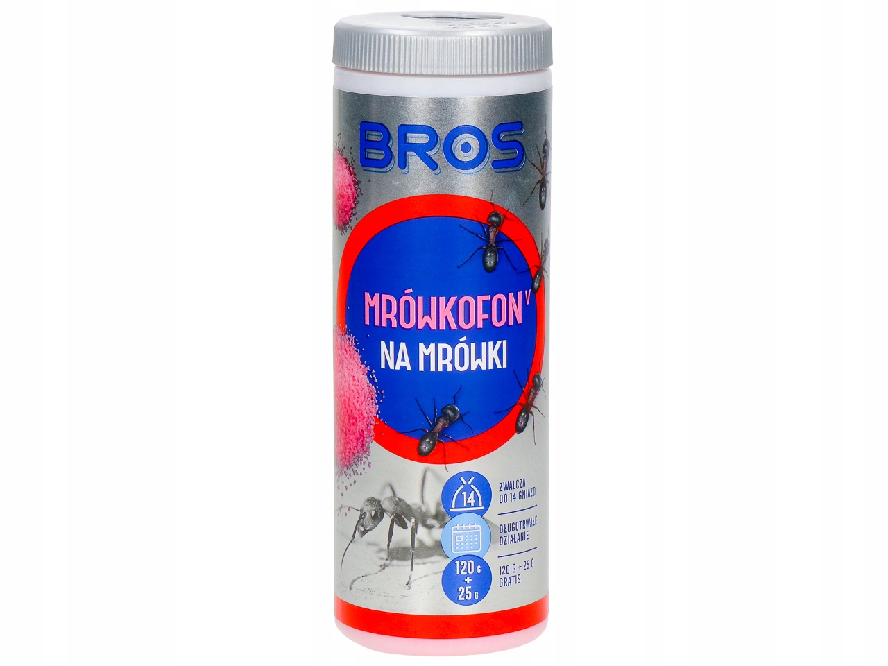 SILNA TRUTKA PROSZEK ŚRODEK NA MRÓWKI GNIAZDA MRÓWEK BROS MRÓWKOFON 145G Producent Bros