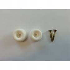 STOPER ODBOJNIK DO DRZWI BIAŁY 2 SZT MINI 20 Kolor biały