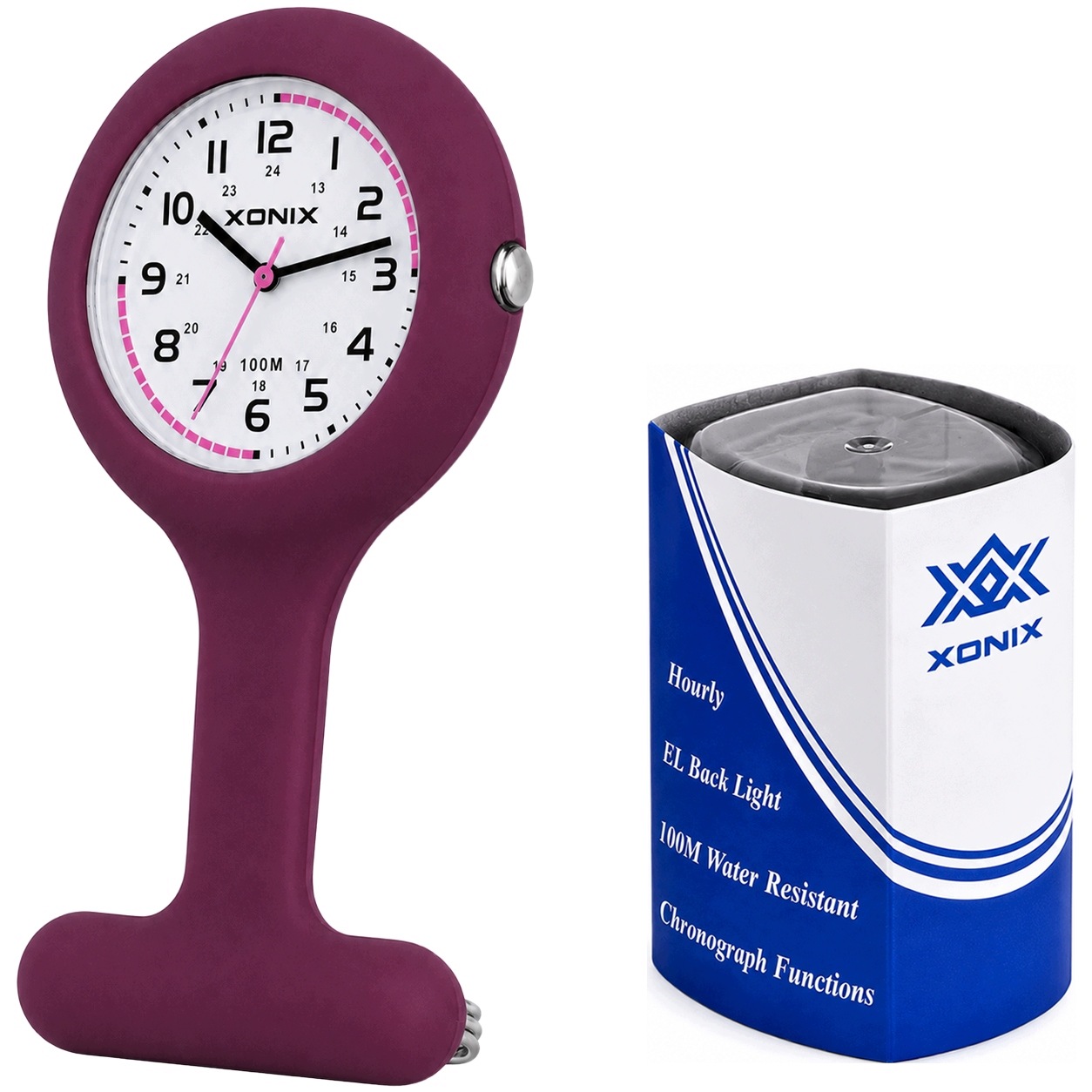 Quartzové hodinky Xonix NUR-004 10ATM lékařské, připínací