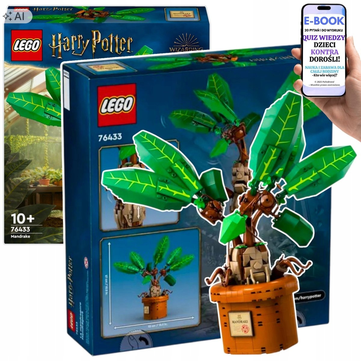 Lego Roślina Mandragora Krzycząca Kultowej Dla Dziecka EBOOK-2