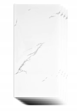 1X SAMOPRZYLEPNE PANEL BIAŁY MARMUR PCV ŚCIENNE PANELE LAMINAT 30CMX60CM