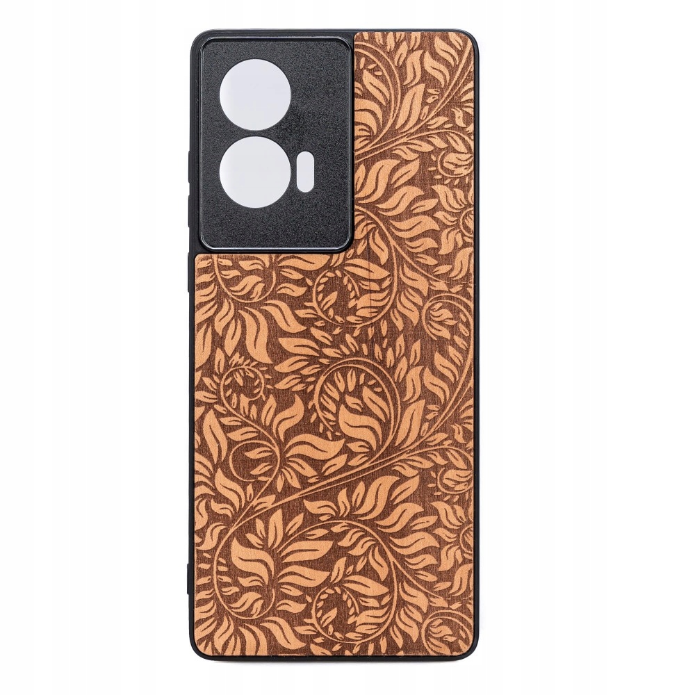 Dřevěné Pouzdro Bewood pro Motorola Edge 50 Fusion Jabloňové Listy