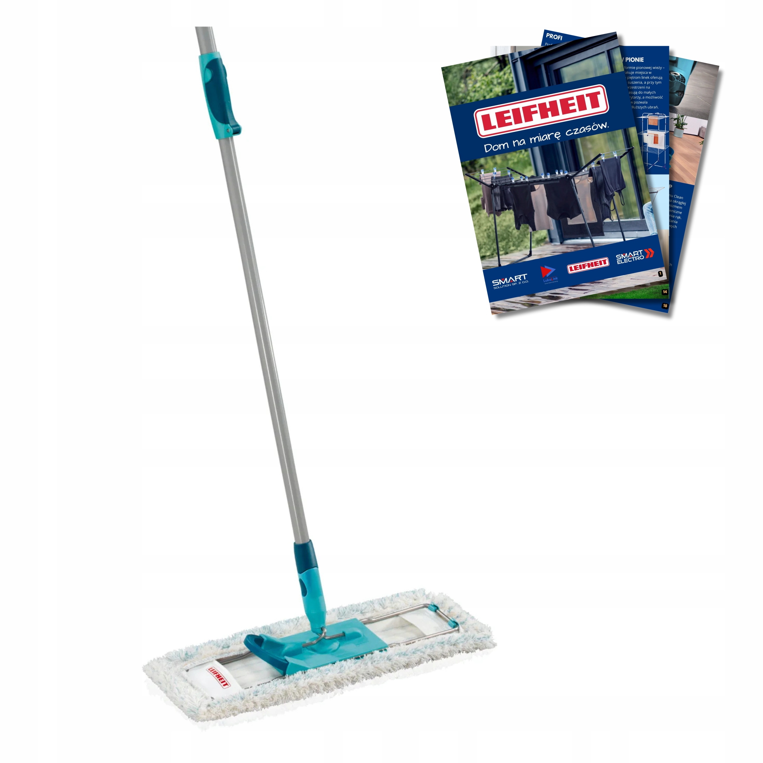 Mop Płaski Z Drążkiem Leifheit Profi XL Bawełniana Nakładka Ebook
