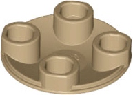

Lego 2654 Płytka okrągła 2x2 c piaskowy 6353064 1N
