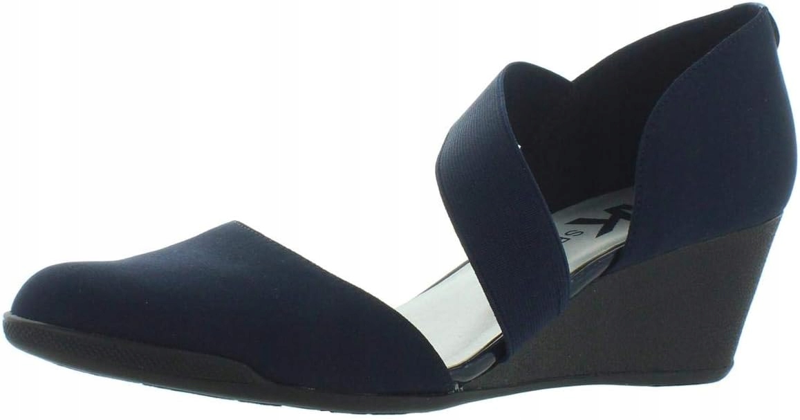Anne Klein Modré Kotníkové Lodičky S Elastickým Pasem 41-42 6GA