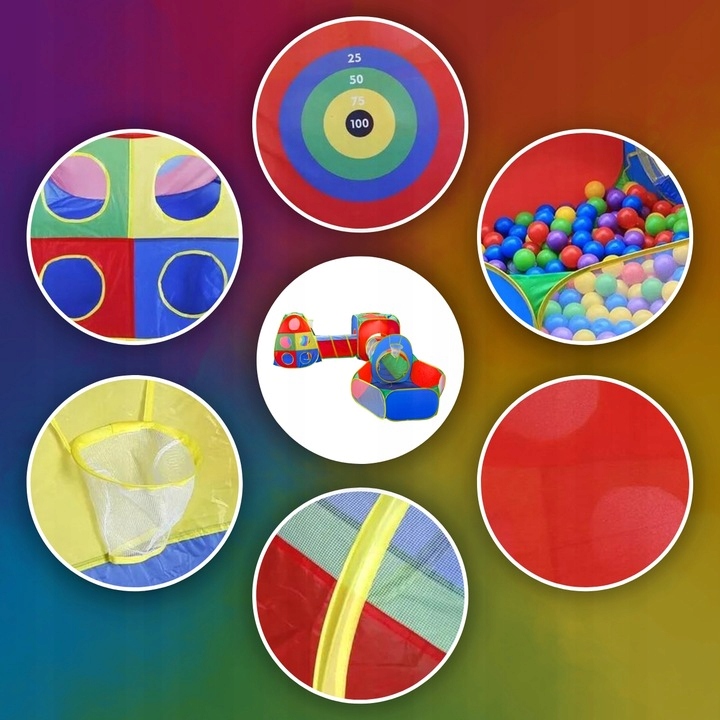 NAMIOTY DLA DZIECI NAMIOT OGRODOWY 5w1 + TARCZA Marka Memfis