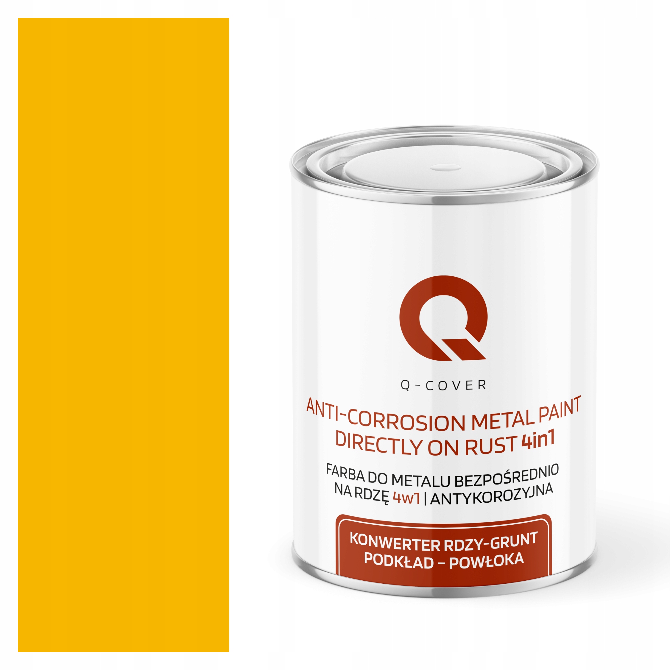 Barva Na Kov Proti Rezi A Pozinkovanému Pozink 4v1 Kadmio Žlutá RAL1021 Polomatná 1L