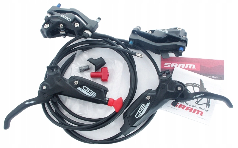 Hamulce Sram G2 R 4-TŁOCZKI Kpl. Przedni/tylny 2 Adaptery, Nowe