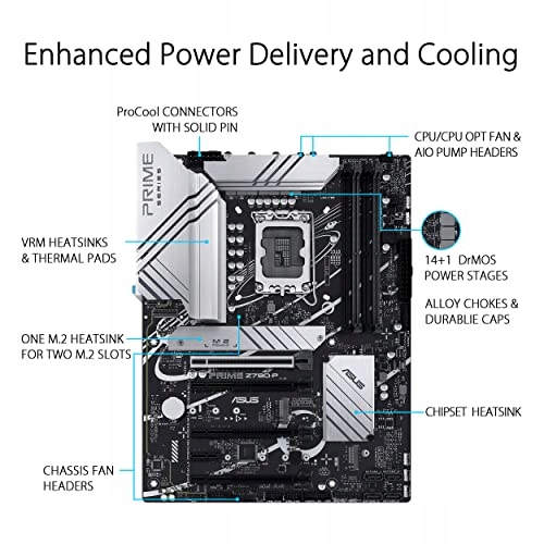 ASUS Prime Z790-P Gaming Płyta Główna Intel LGA1700 DDR5 ATX PCIe 5.0 — miniatura 2
