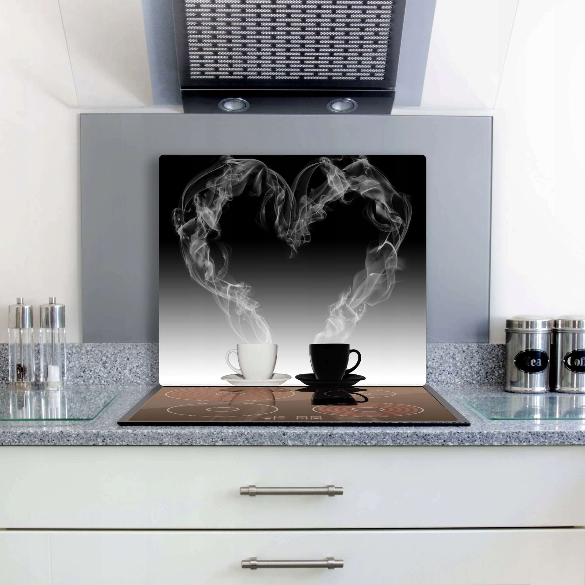 Płytka szklana ochronna na kuchenkę 60x52 cm Marka inna