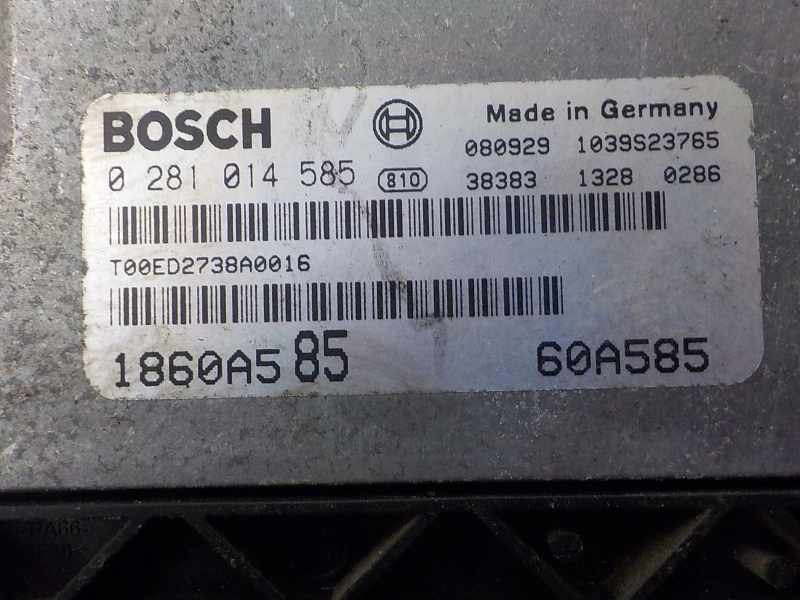 MITSUBISHI LANCER VIII computer control unit 0281014585 1860A585
