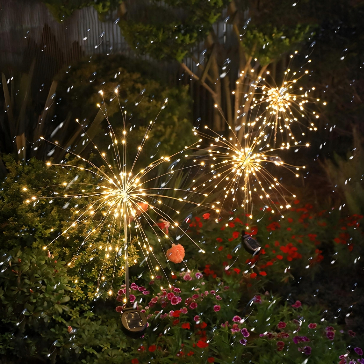 2x LAMPA SOLARNA OGRODOWA DMUCHAWIEC 50CM 120 LED ZEWNĘTRZNA OGRODU WBIJANA Marka inna