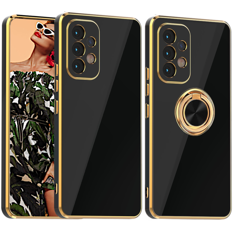 

Etui Glamour Ring Do Samsung A32 4G Szkło