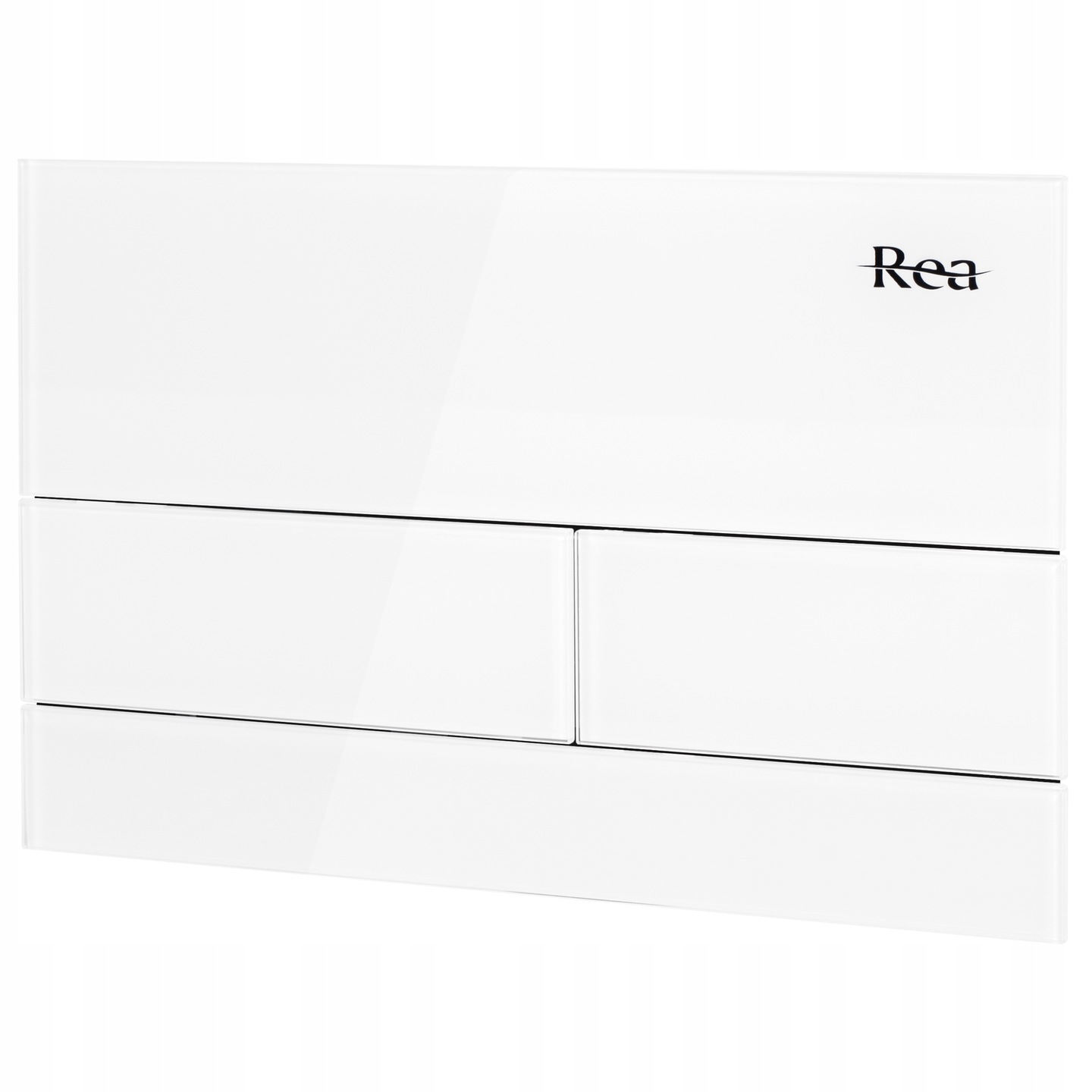 Tlačítko Pro Podomítkový Rám Bílé Skleněné Rea T Glass White Splachovací