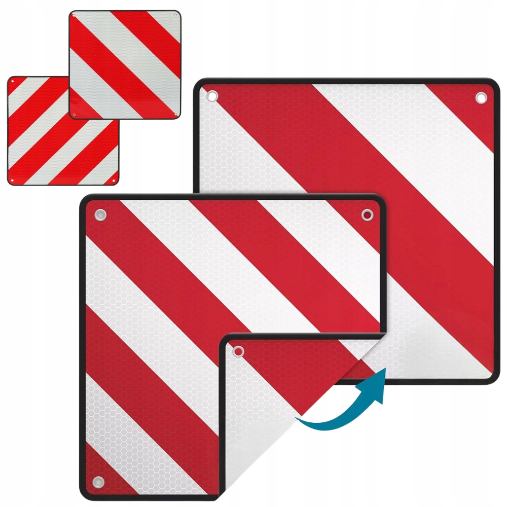 Výstražné tabulky 2 v 1, velikost 50 x 50 cm, hliník
