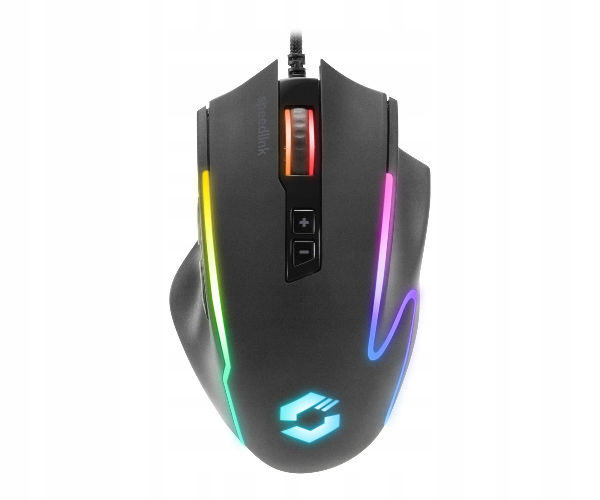 Myszka przewodowa SpeedLink Decus Nx Rgb Gaming Mouse, rubber-black