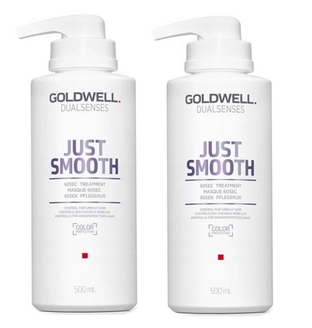 Goldwell DualSenses Just Smooth 60s vyhlazující maska na vlasy 2 x 500 ml