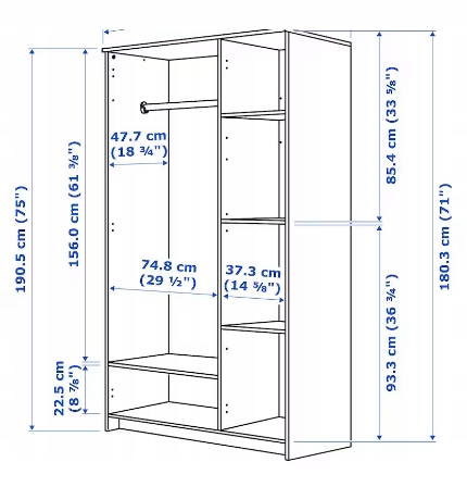 półka szeroka do szafy IKEA brimnes. Marka inna