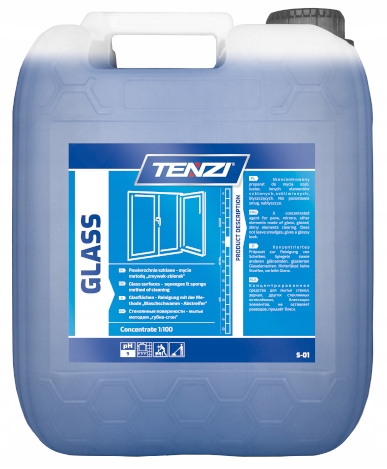 Levně Tenzi – Sklo – Prostředek Na Mytí Skel A Zrcadel – 10 L