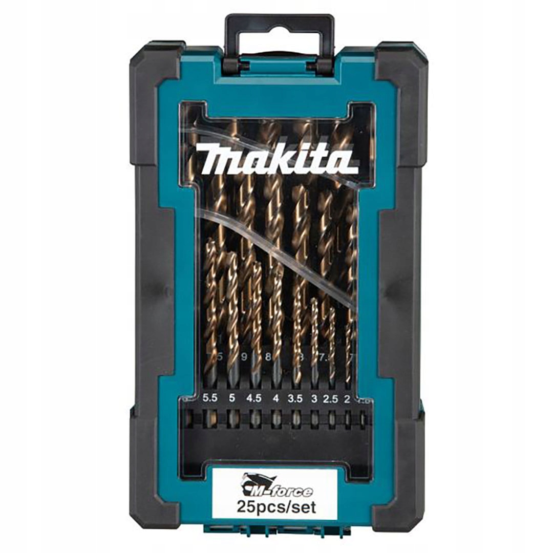 Sada 25 vrtáků 1-13 mm Hss-force Makita D-67599