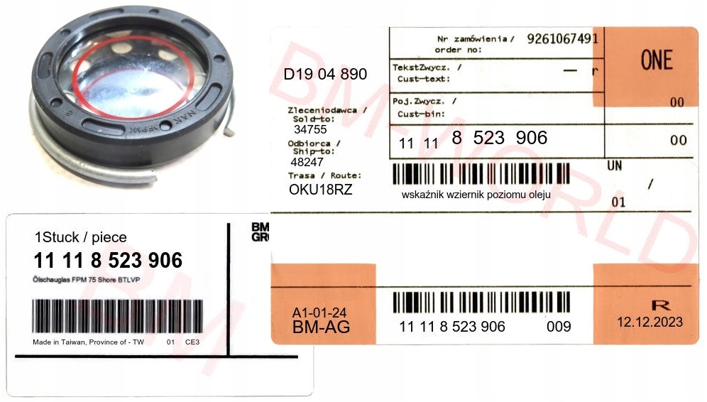 Nový originální Oe Bmw indikátor ukazatele hladiny oleje Bmw s Aso