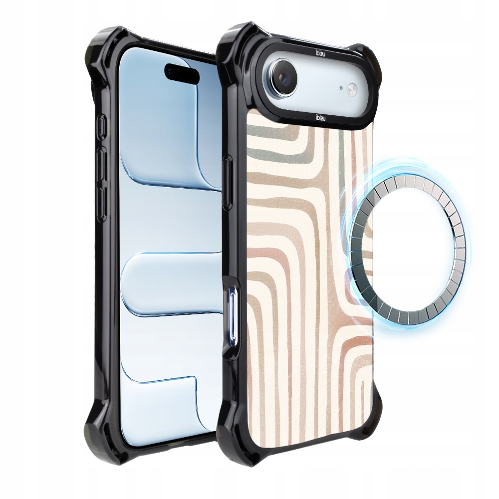 Pouzdro pro iPhone Air Ibizu DropGuard Ultra s MagSafe, Boho, Pískový labyrint