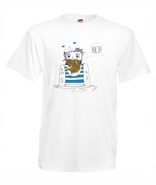 

XXL Koszulka Męska Marynarz Żeglarz Kapitan Morze