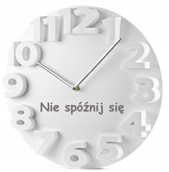 Nástěnné hodiny s vaším nápisem, logem firmy jako dárek, Velký banner