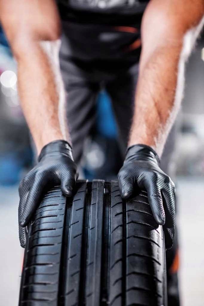 Rękawice Nitrylowe 50 szt. 10-XL Gogrip Black - 10 op. Kolor czarny