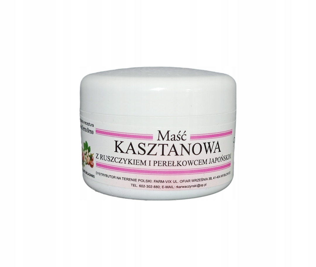 Maść kasztanowa z ruszczykiem i perełkowcem japońskim Farm-Vix, 50ml