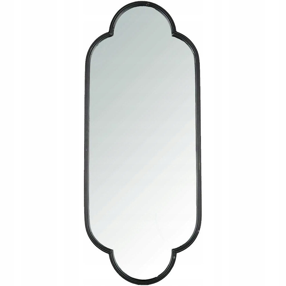 Čierne Závesné Nástenné Kúpeľňové Zrkadlo Loft 110 cm