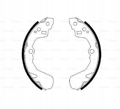 BOSCH SZCZEKI HAMULCOWE BS686 SUZUKI LIANA