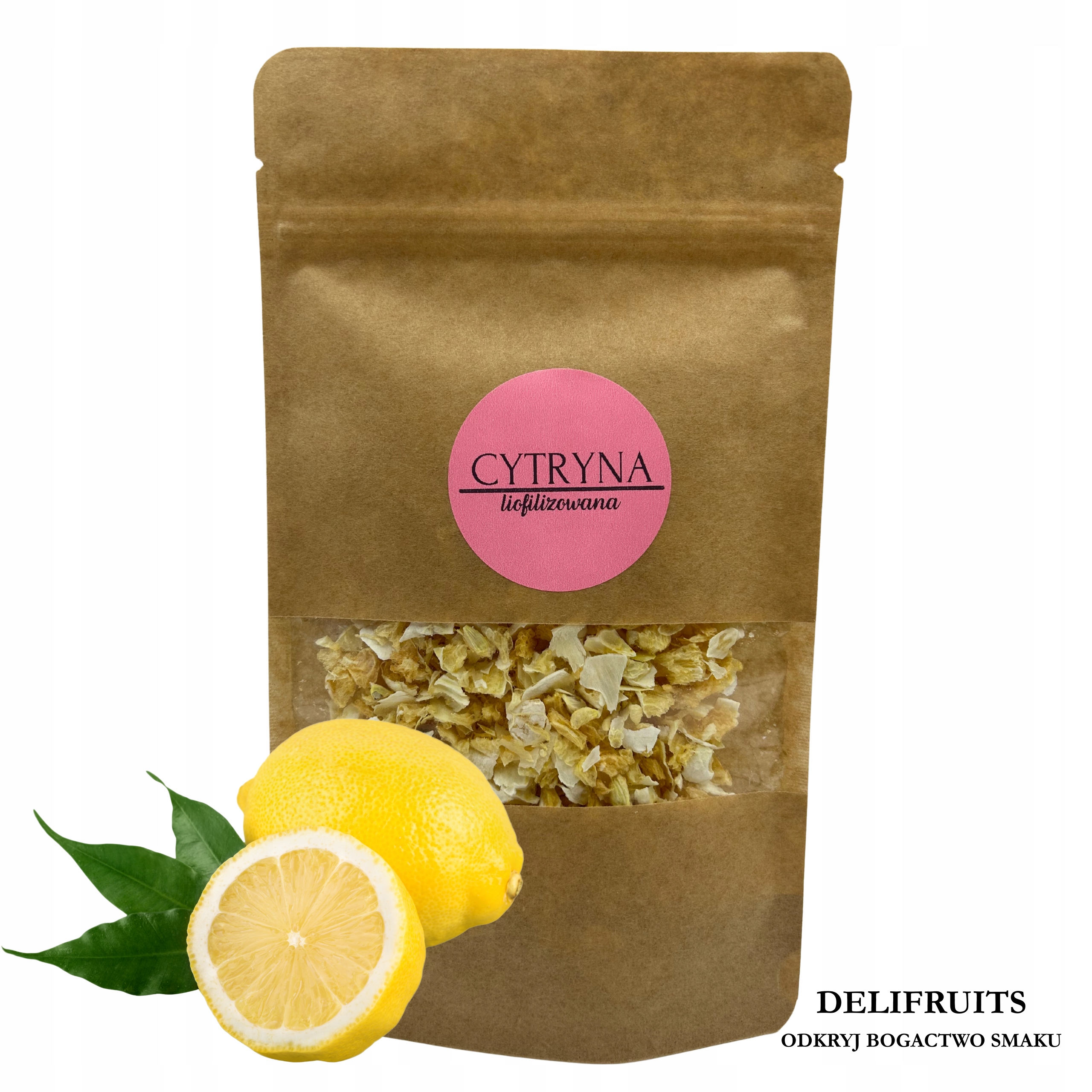 Citron Lyofilizovaný 500 G Delifruits Drcené Bez Slupky Vysoká Kvalita Ovoce