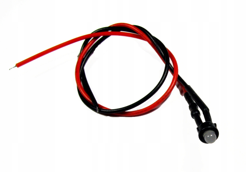 

Kontrolka led 3mm 12V żółta mat 20cm 2szt
