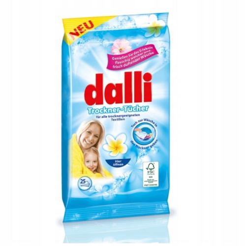 

Dalli Chusteczki zapachowe do suszarki, 25 sztuk