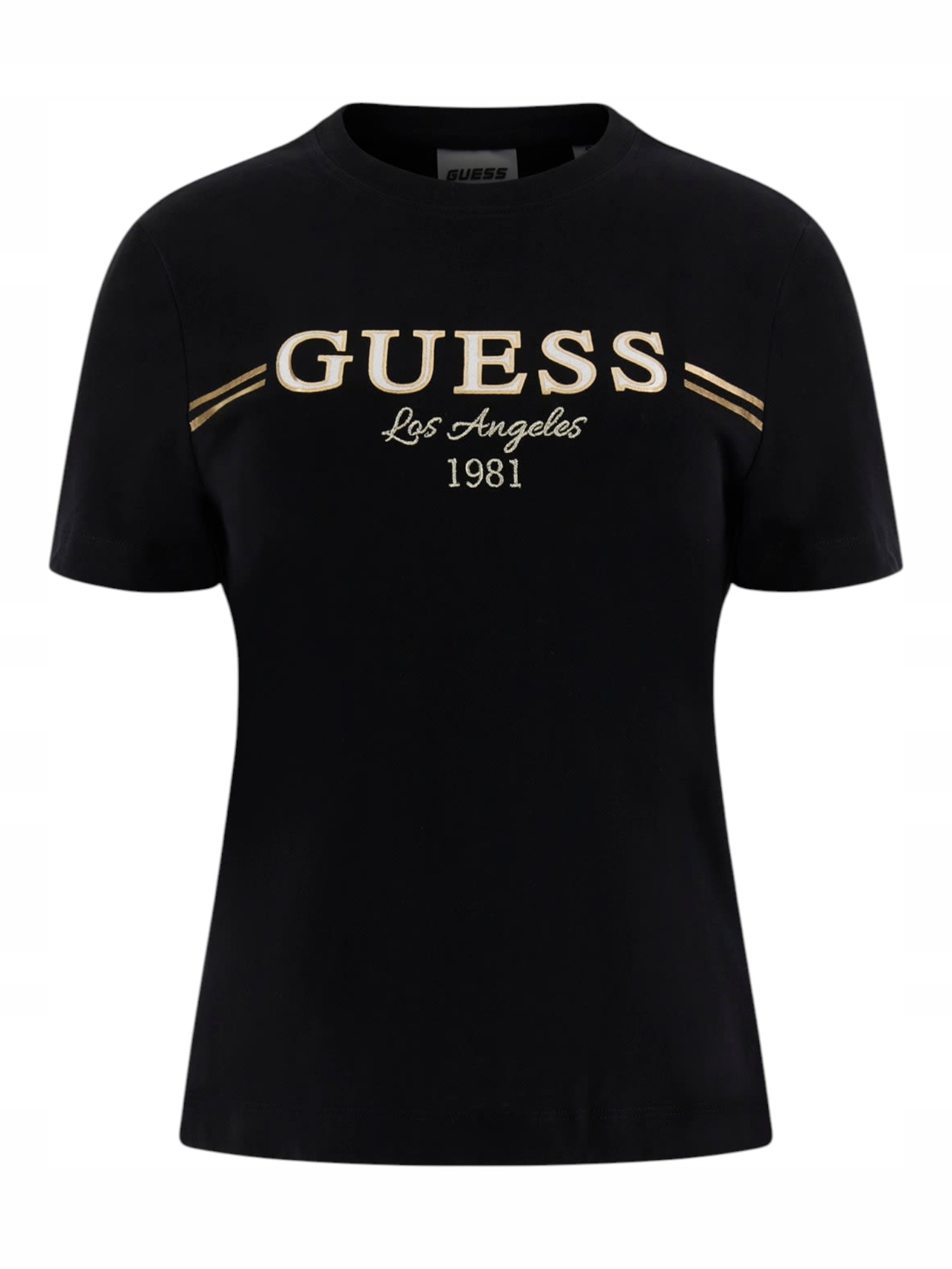 Tričko tričko Guess Bibia s krátkým rukávem, černé rS