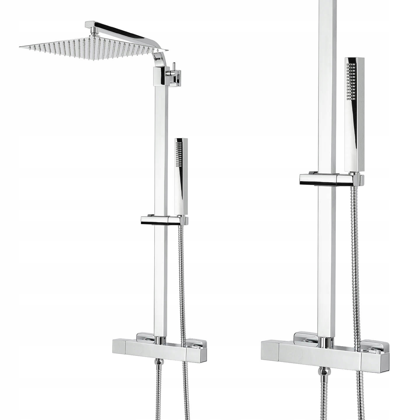 Sprchový Set, Sprchový Stĺp S Batériou, Veľká Dažďová Sprcha 25 CM