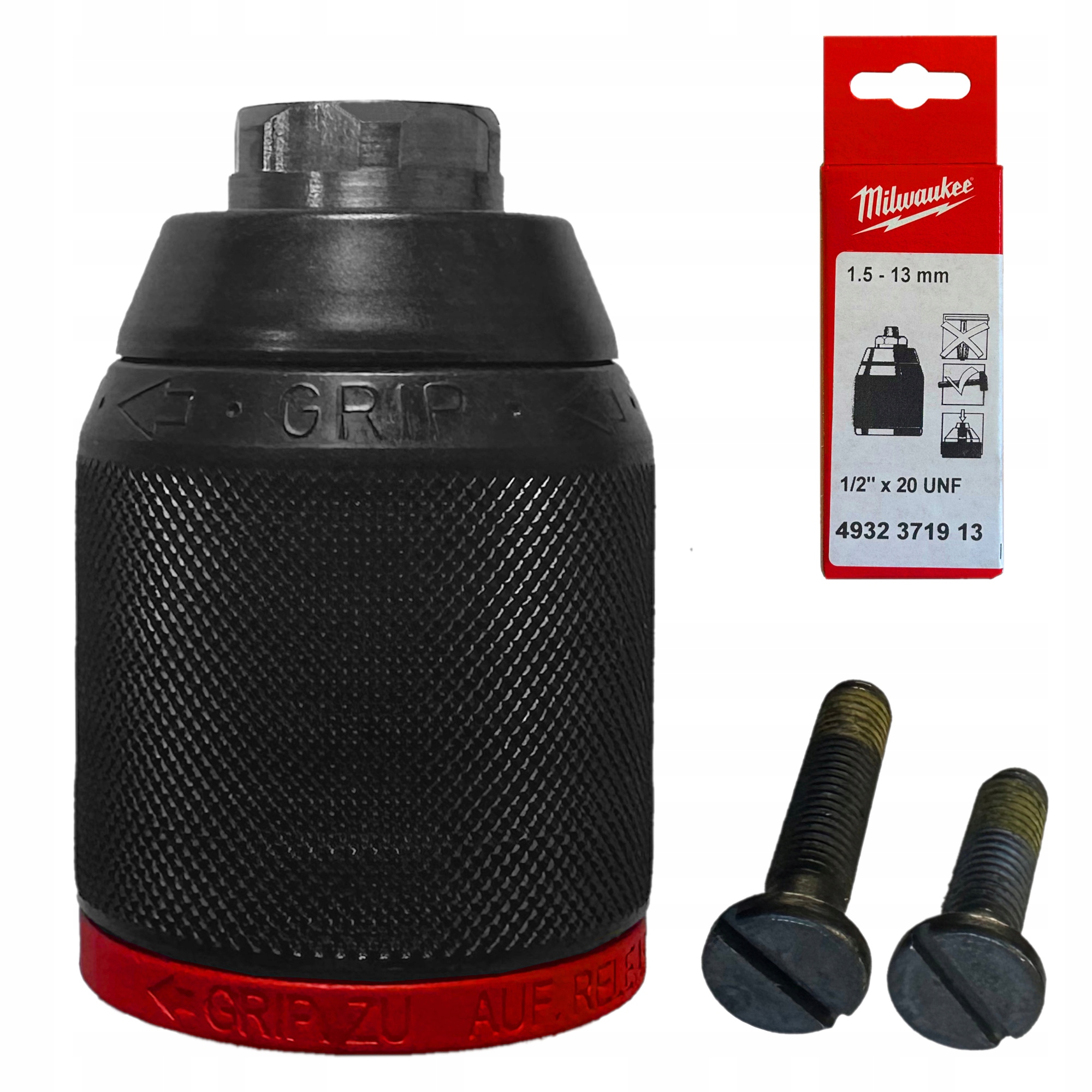 Uchwyt wiertarski samozaciskowy z Fixtec 1/2" x 20 Milwaukee 4932371913