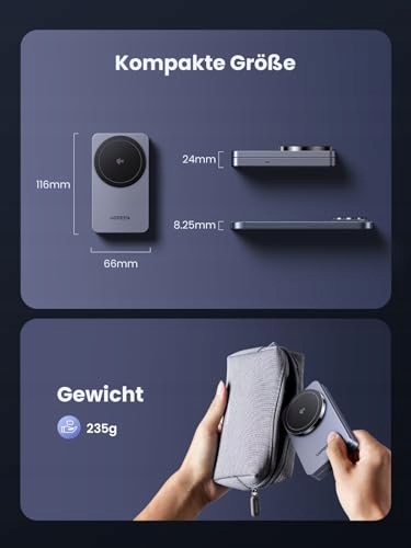 UGREEN MagFlow Qi2 Ładowarka 15W iPhone MagSafe Składana Bezprzewodowa — miniatura 7