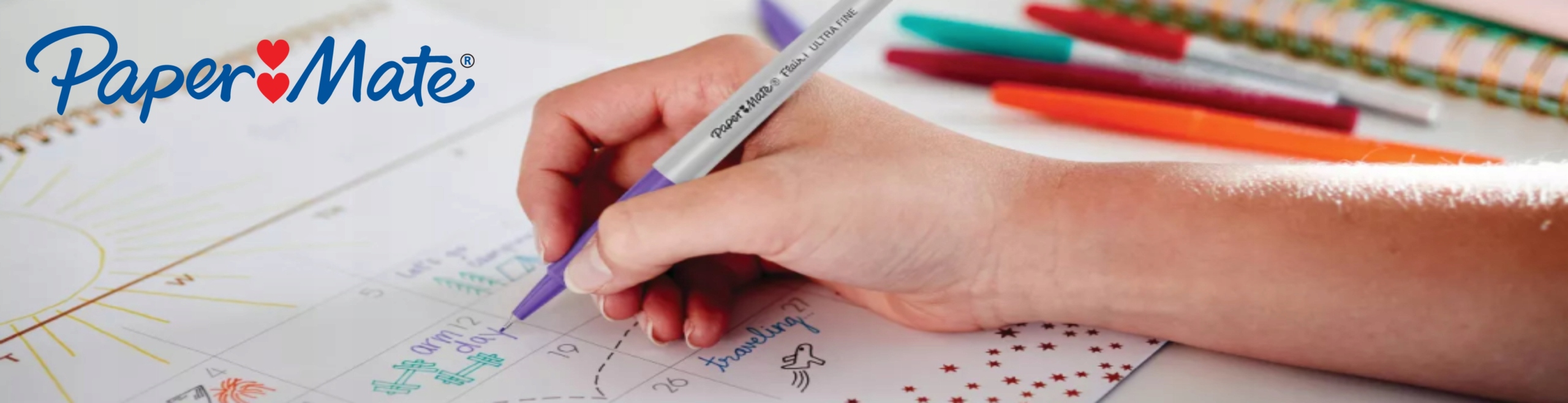 FLAMASTRY PISAKI FLAIR MEDIUM 6 KOLORÓW PAPER MATE Rodzaj flamastry