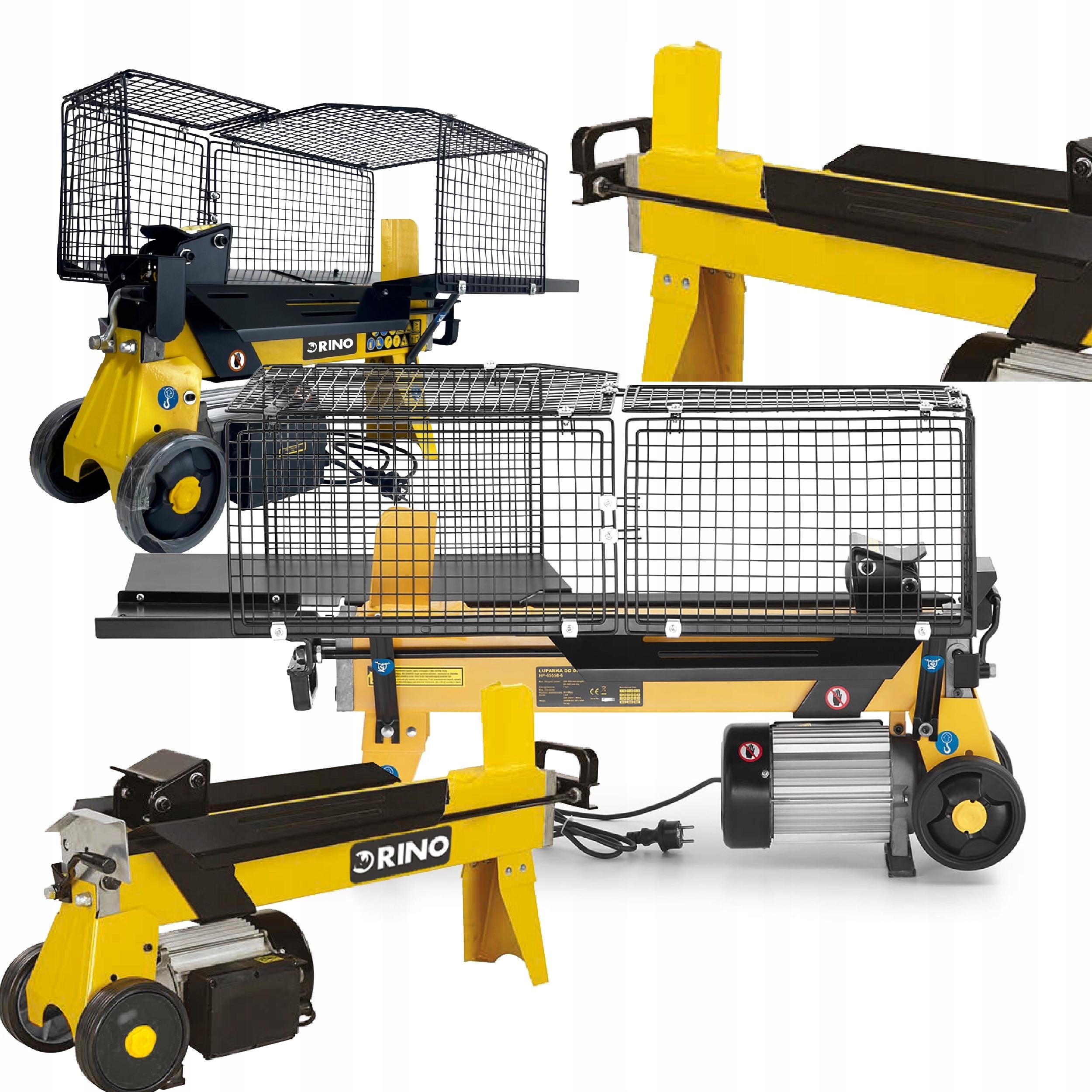 Łuparka Hydrauliczna Do Drewna Pozioma Rino RN-23654 Rębak 5 Ton 2200W