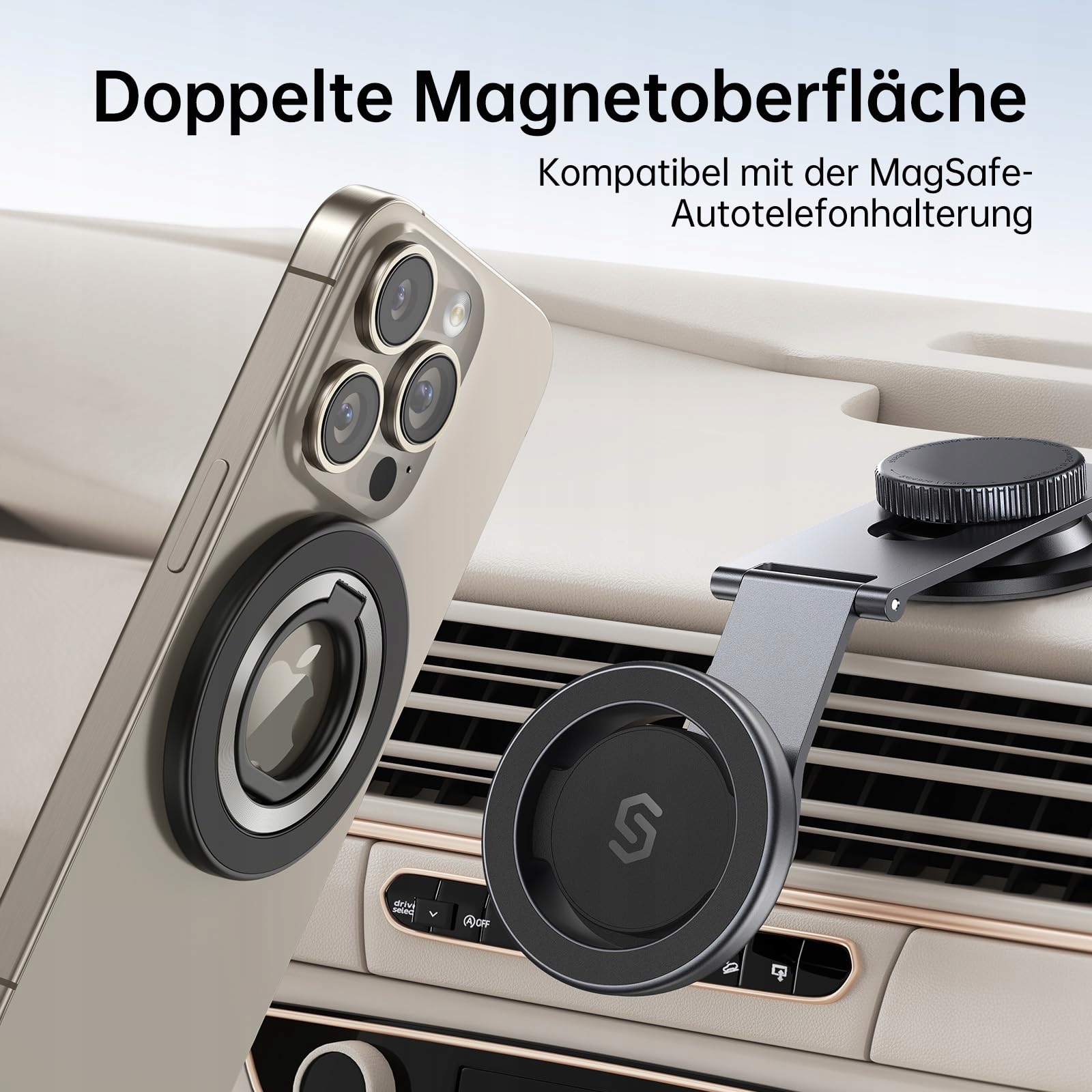 SYNCWIRE Magnetyczny Uchwyt Na Telefon 360 Stopni Do iPhone 15 14 13 12 — miniatura 3