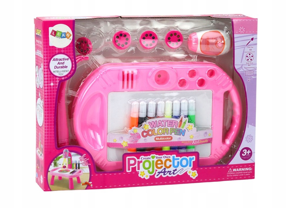 Projektor Rzutnik Do Rysowania Stoliczek Różowy Waga produktu z opakowaniem jednostkowym 0.53 kg