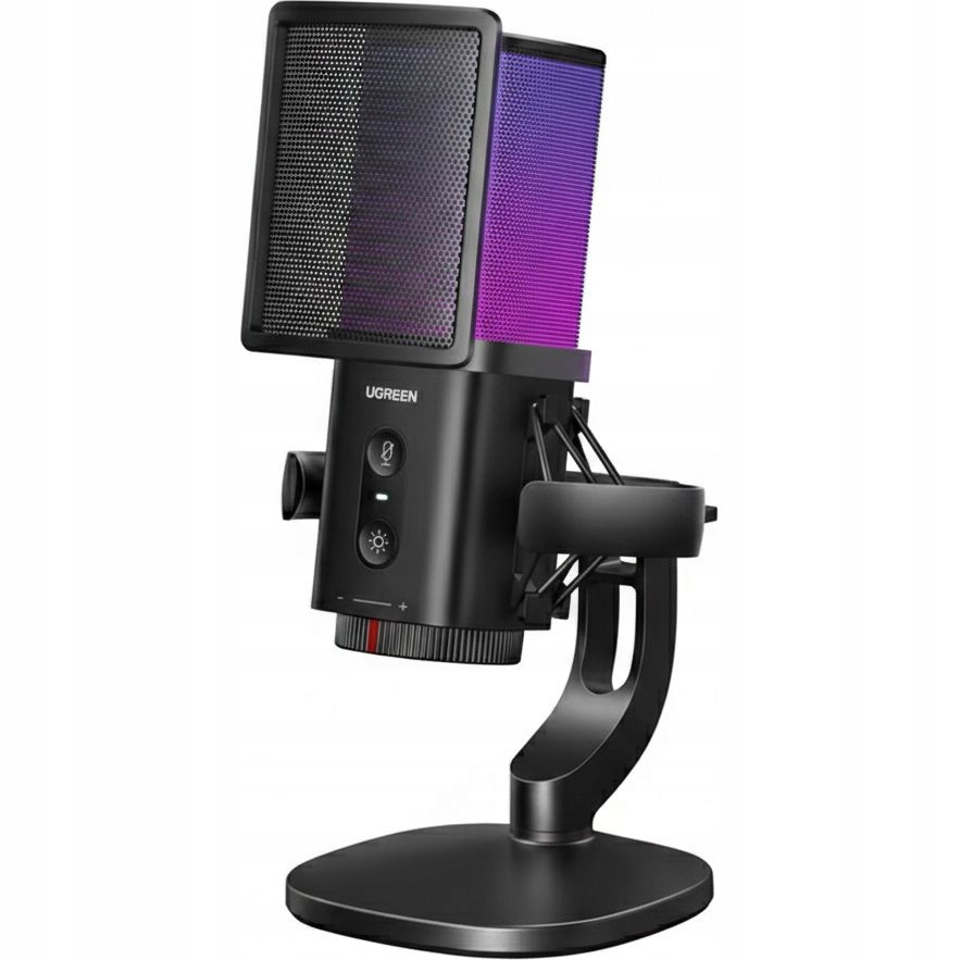 Kondenzátorový stolní mikrofon Ugreen pop filtr košík kabel Usb-a Usb-c