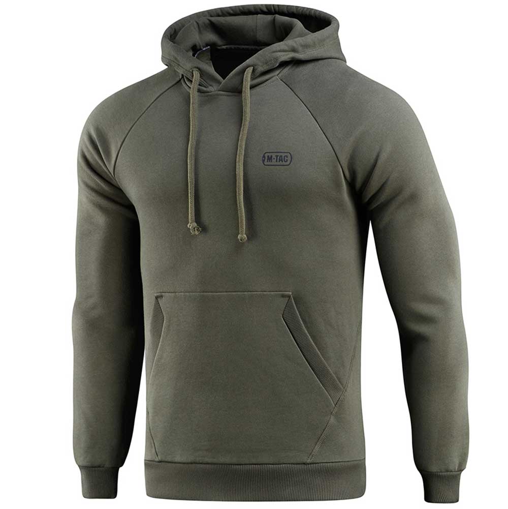 Bavlněná mikina sportovní kapuce M-Tac Hoodie Raglan Hard Army Olive 3XL